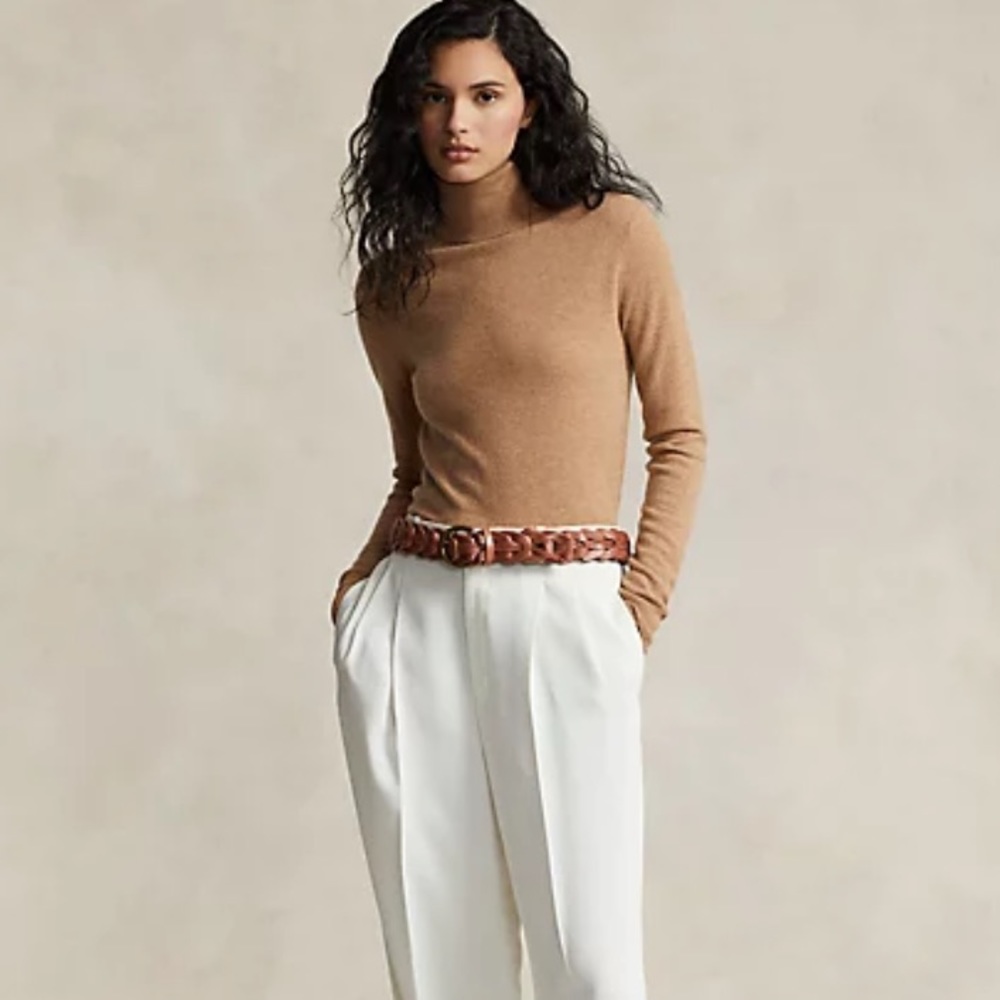 Ralph Lauren 100% Cashmere Slim Fit Turtleneck Sweater